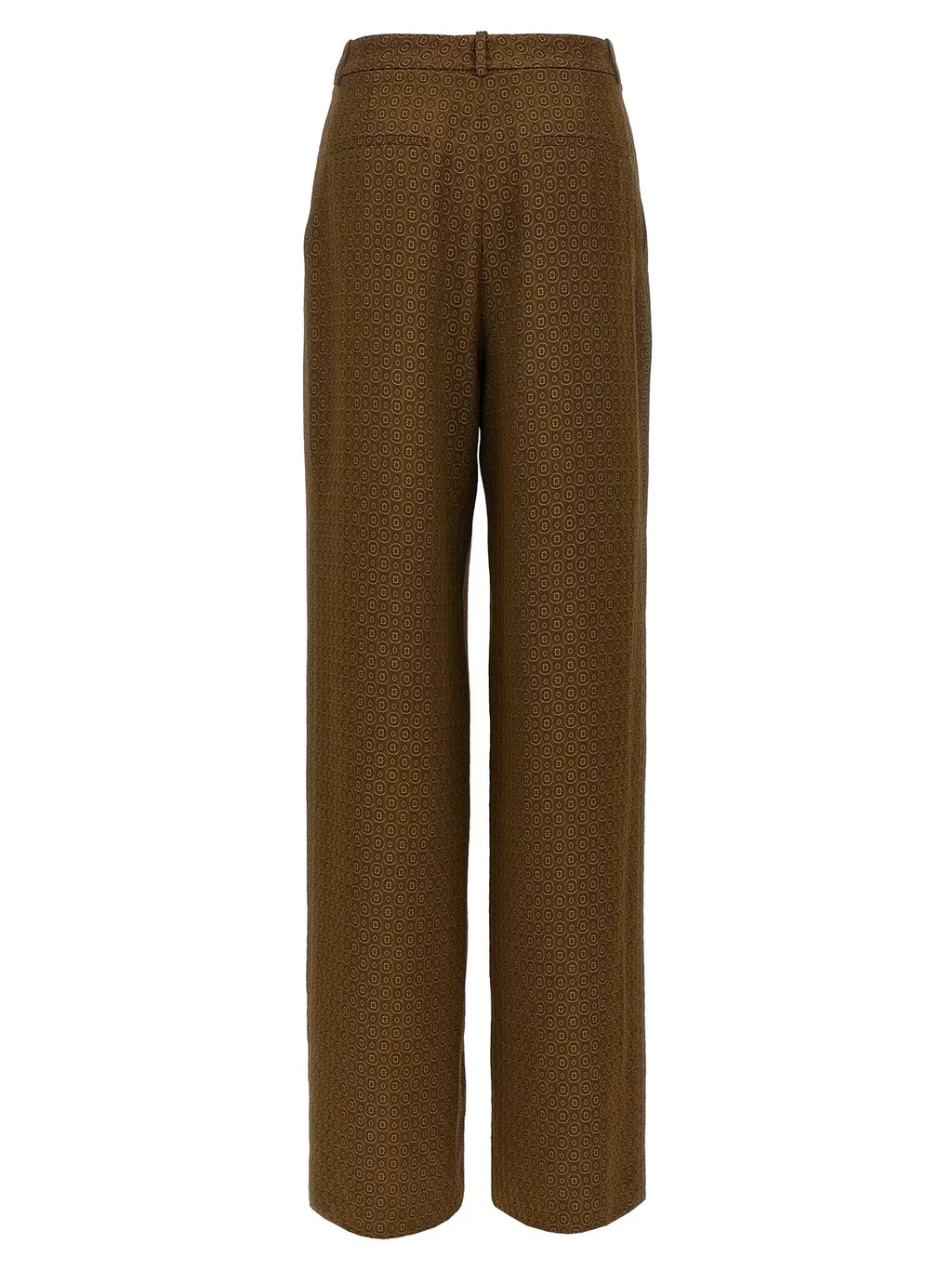 Saint Laurent Medallion Jacquard Mid-Rise Pants