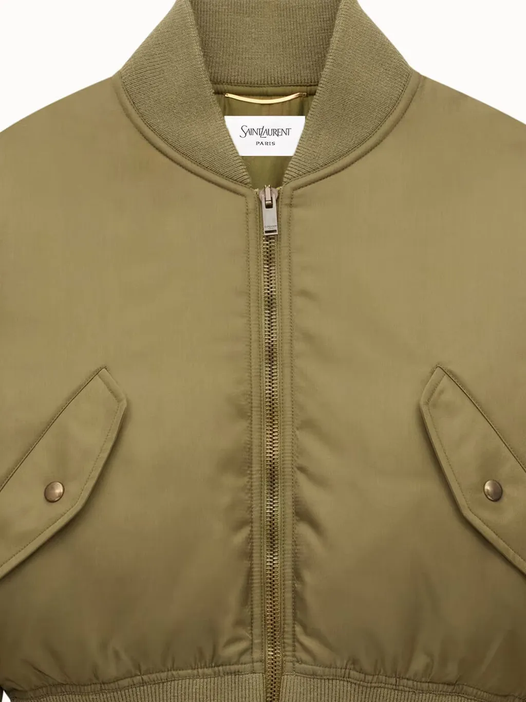 Saint Laurent Zip-Up Padded Bomber Jacket