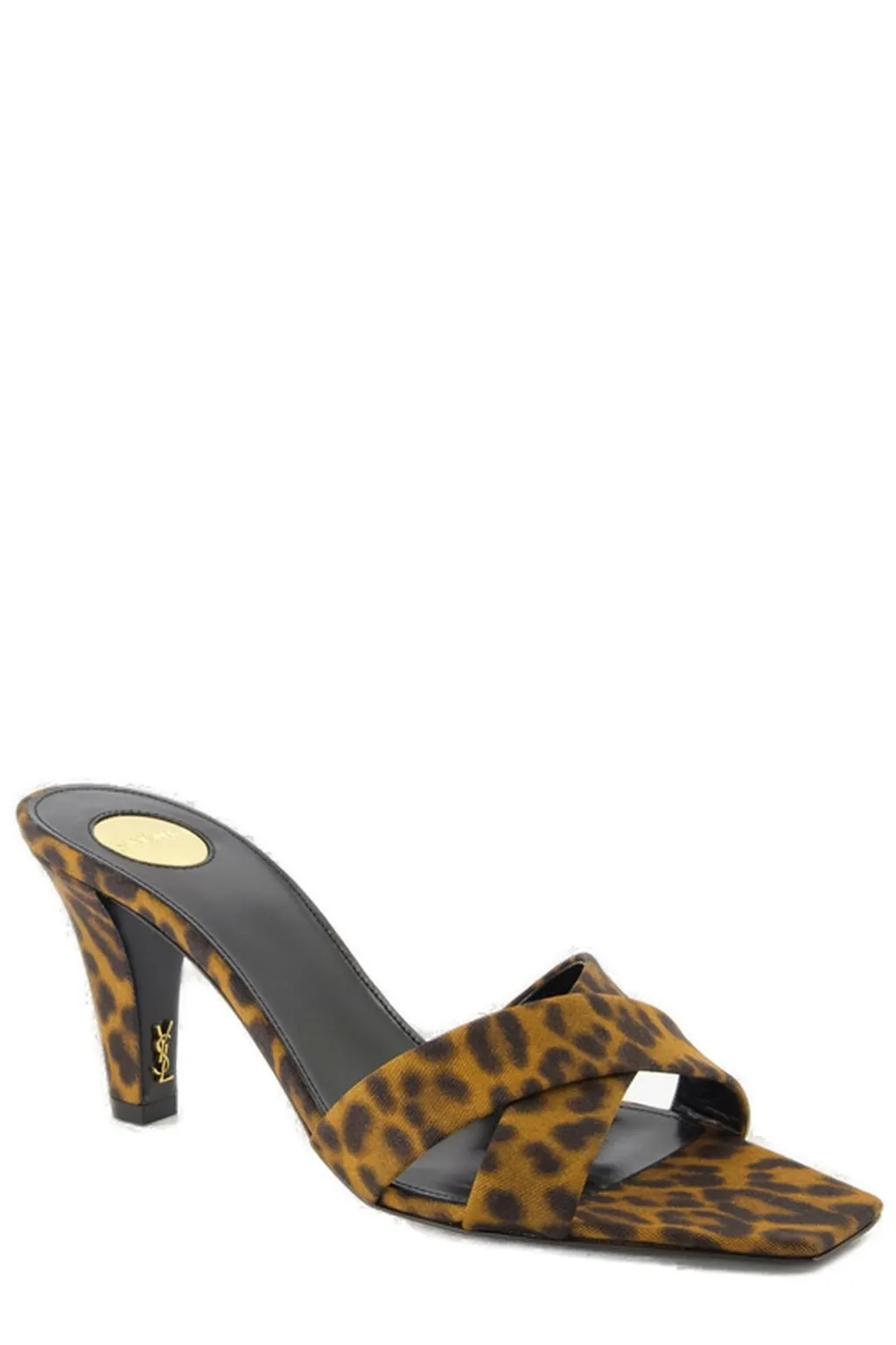 Saint Laurent Jill Leopard Mules