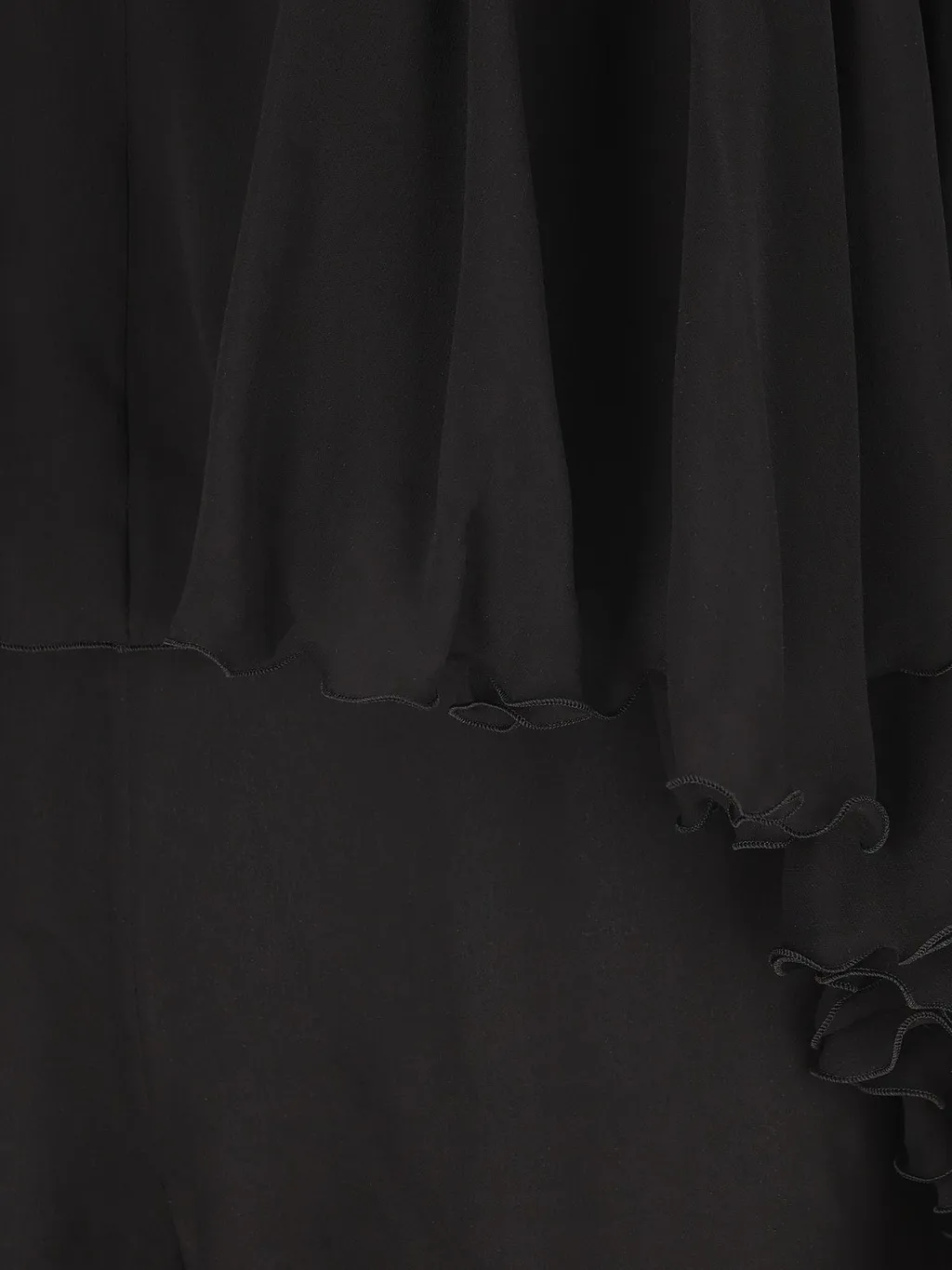 Saint Laurent Ruffled Backless Jumpsuit