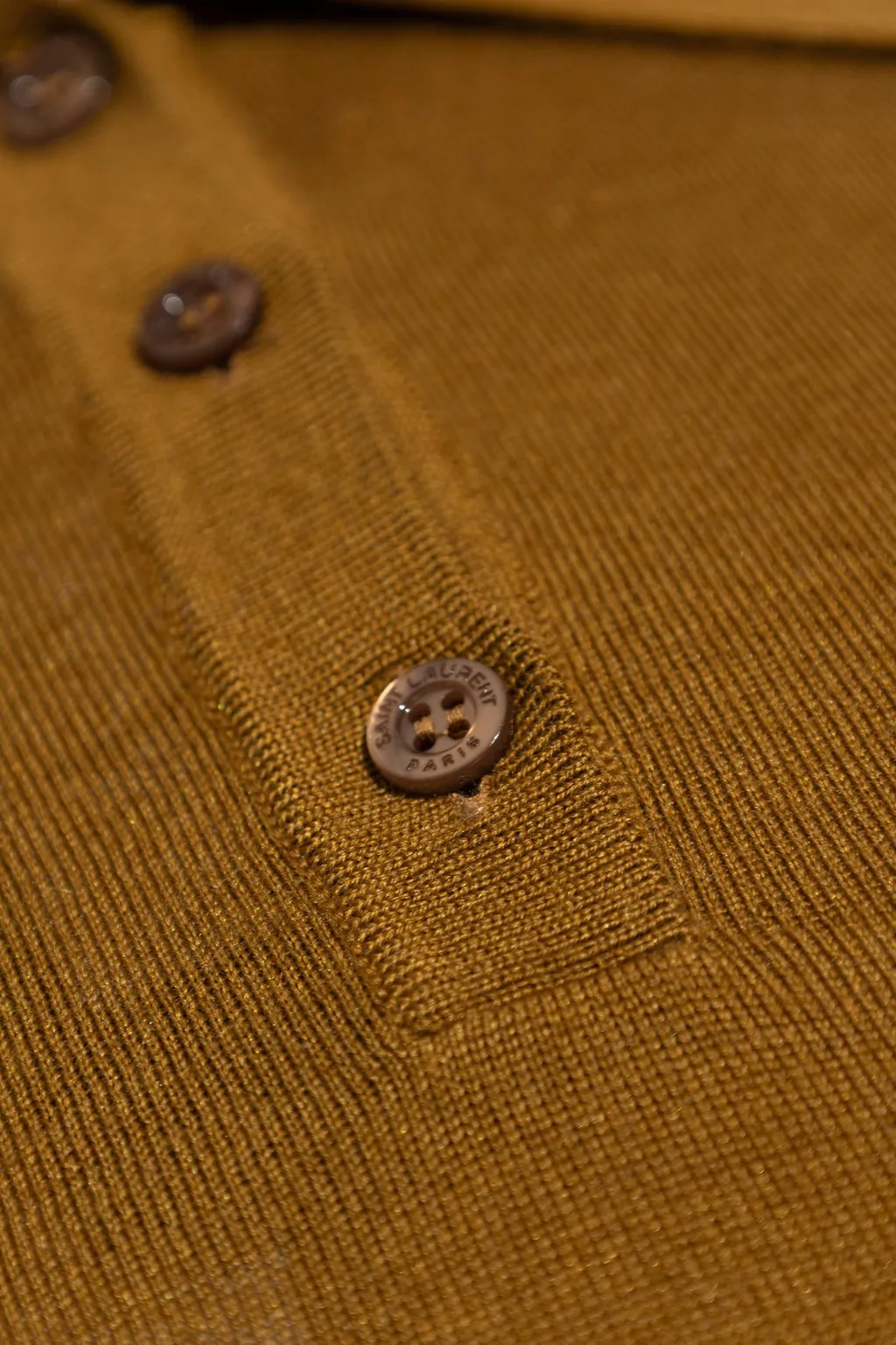 Saint Laurent Cassandre Short-Sleeved Polo Shirt