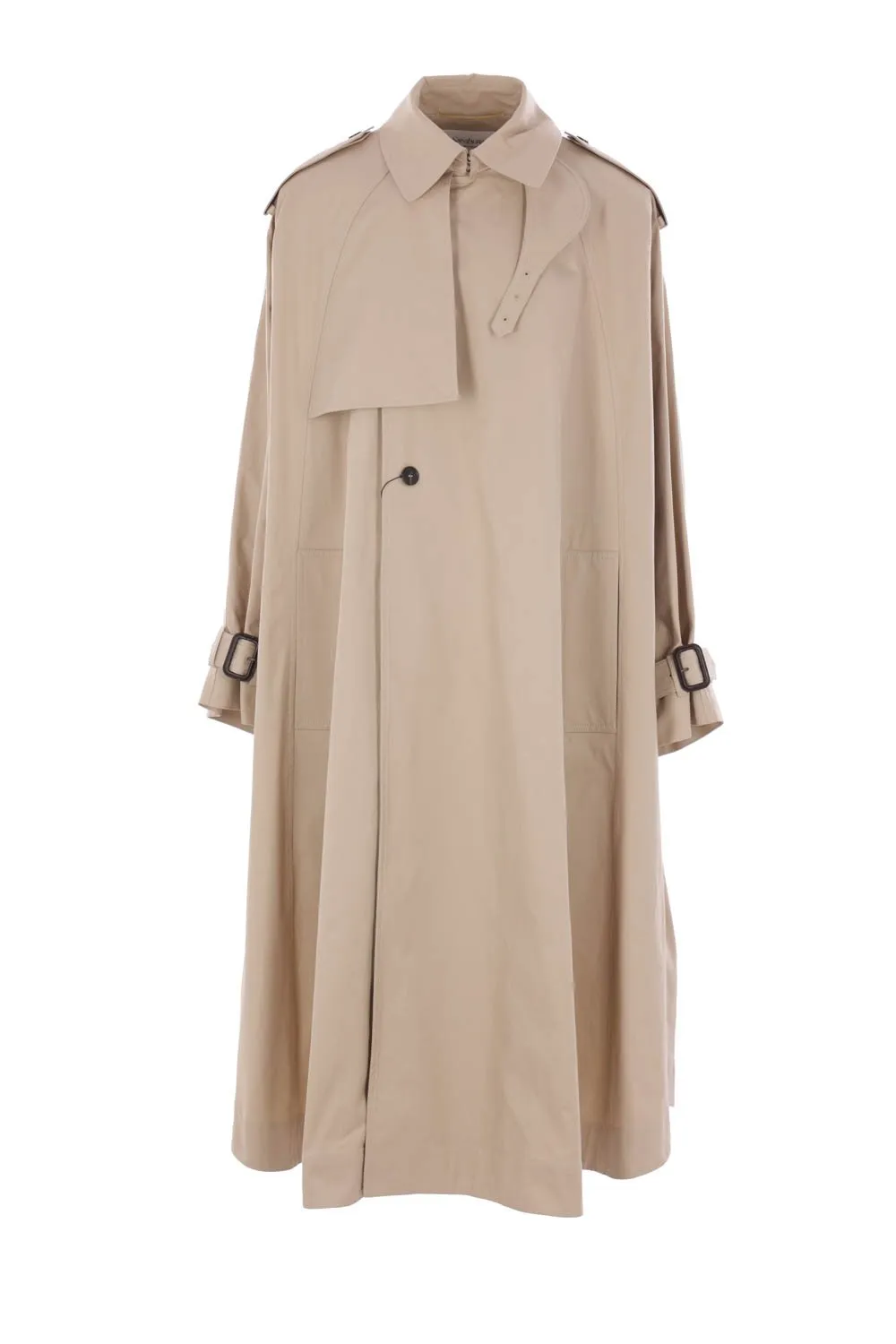 Saint Laurent Button Detailed Trench Coat