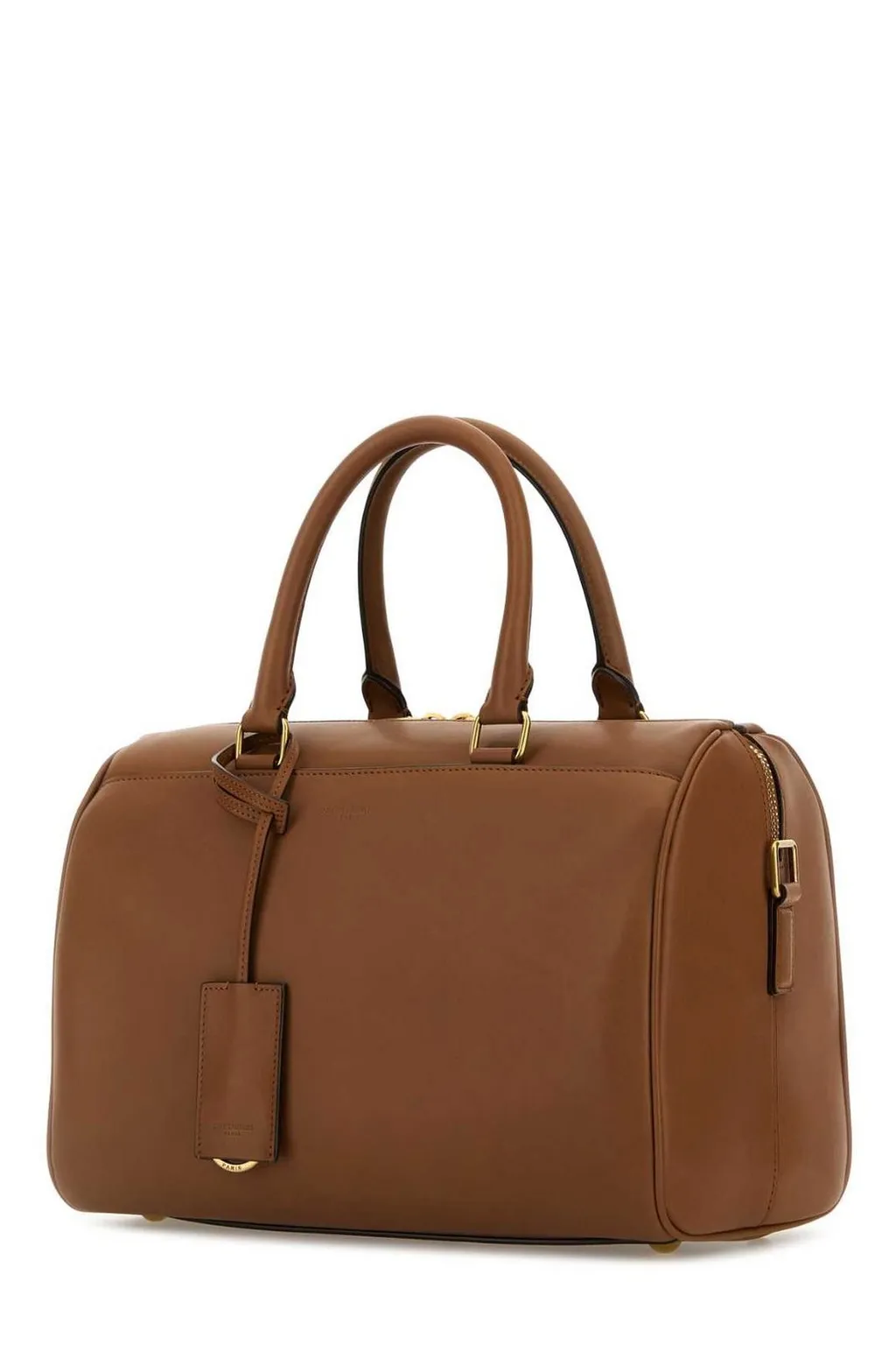 Saint Laurent Logo Debossed Zip-Up Tote Bag