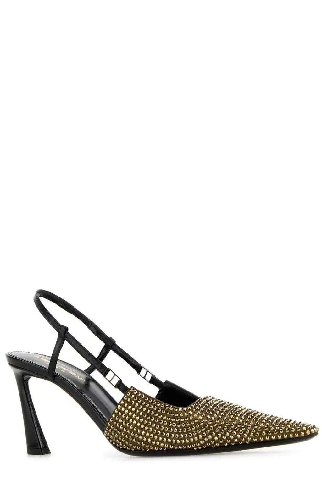 Saint Laurent Embellished Pointed Toe Pumps