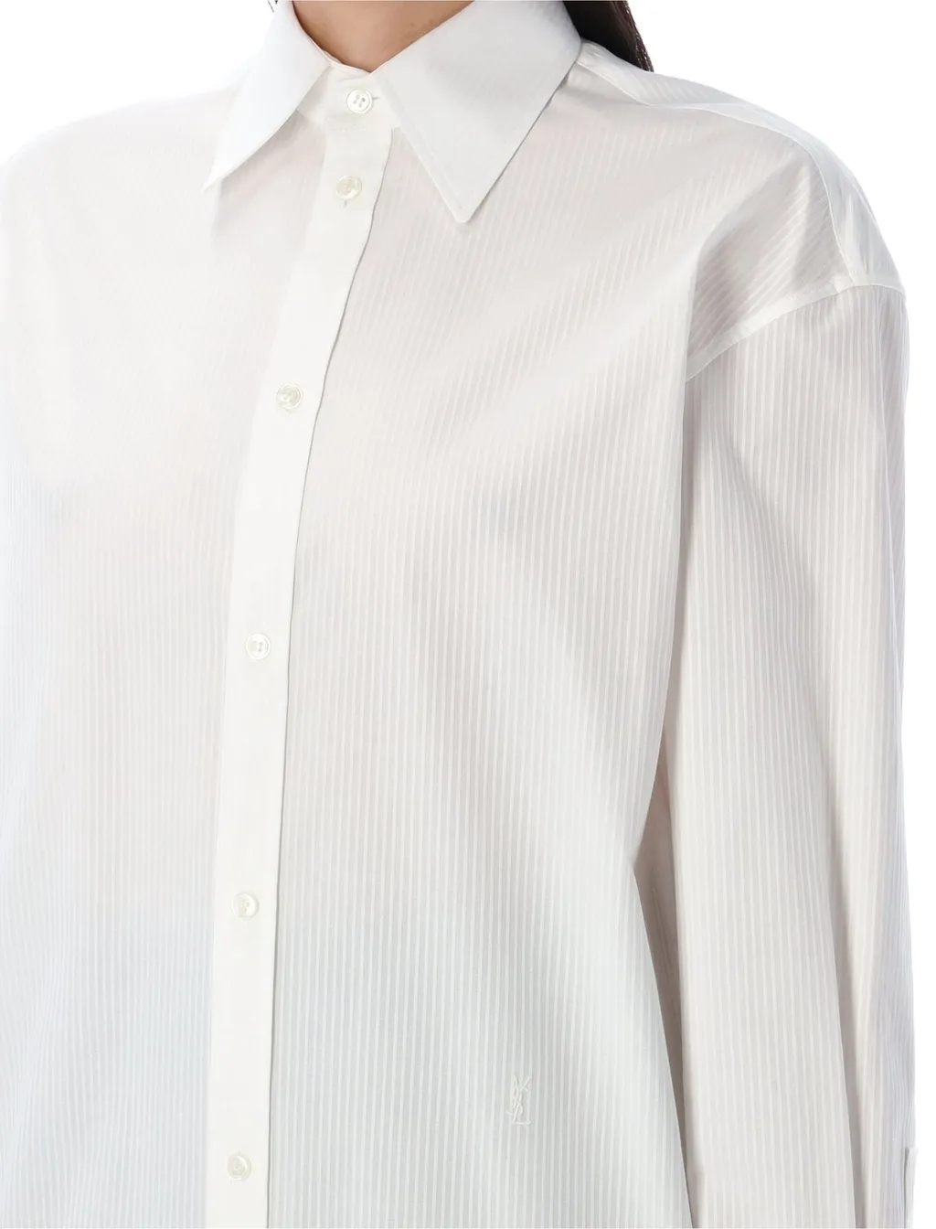 Saint Laurent Cassandre Striped Shirt