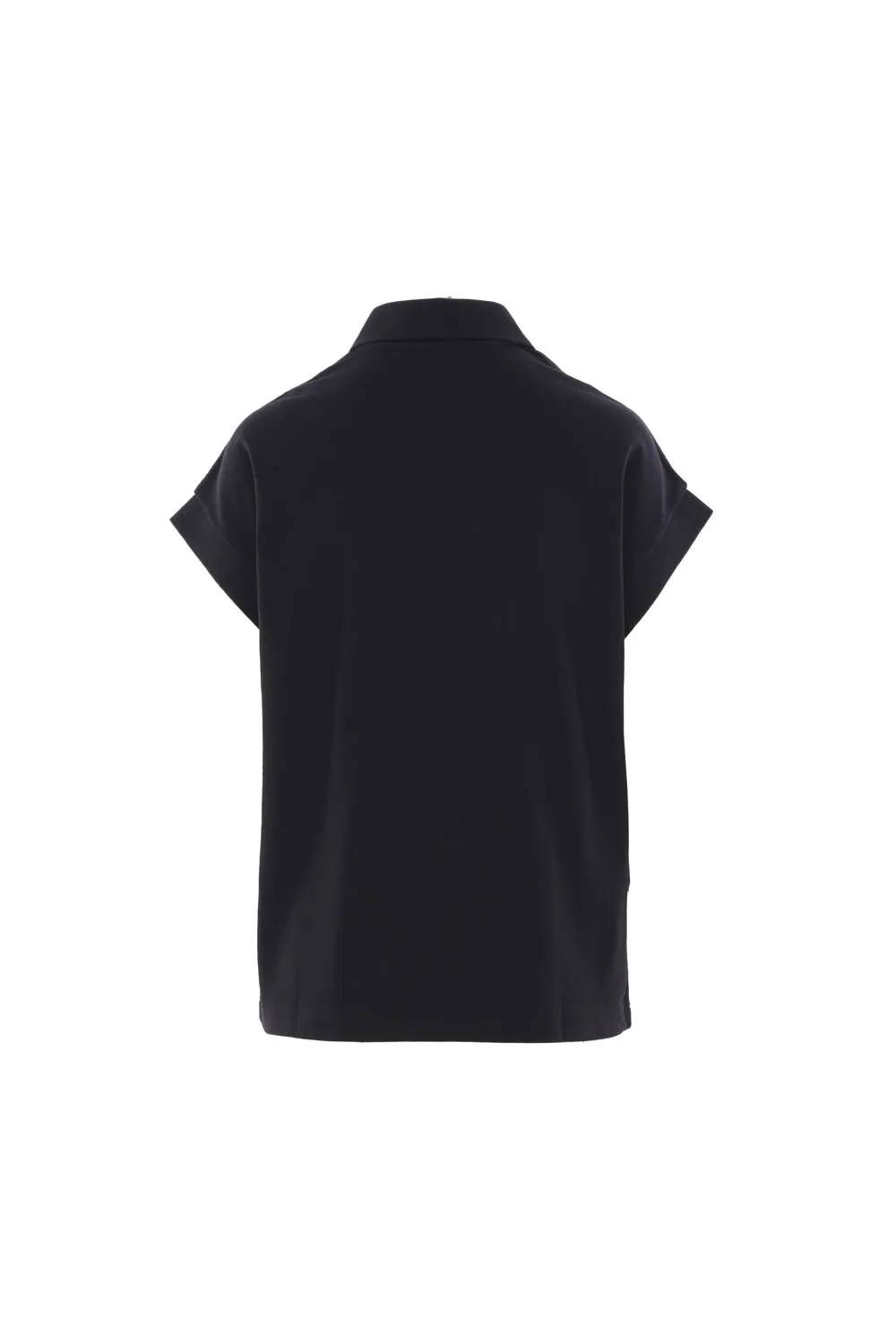 Saint Laurent Cassandre Logo Embroidered Polo Shirt