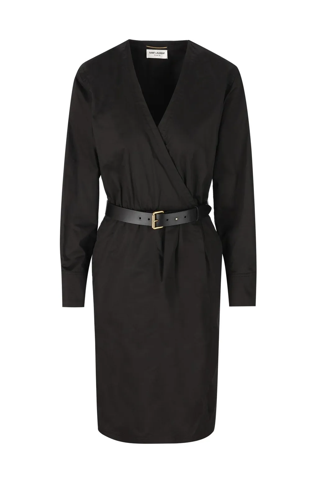 Saint Laurent Belted Wrap Dress