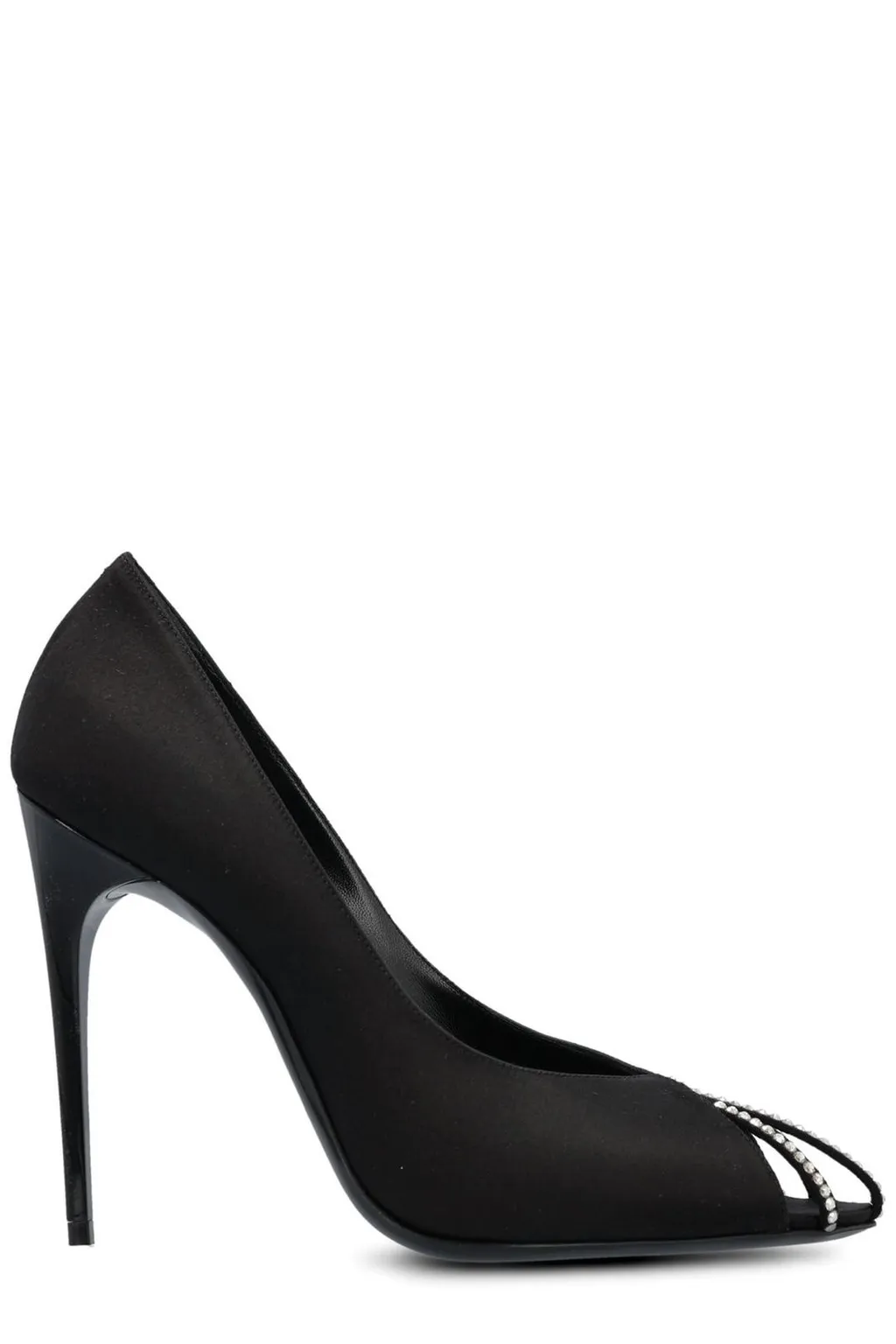 Saint Laurent Embellished Satin Pumps