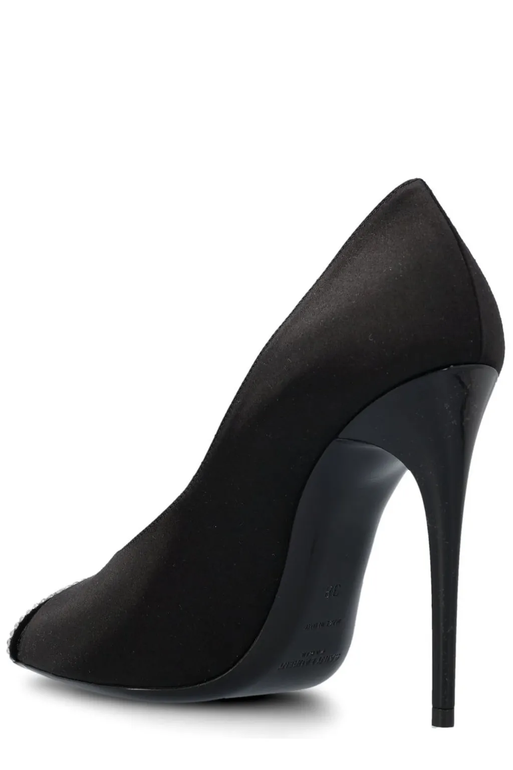 Saint Laurent Embellished Satin Pumps