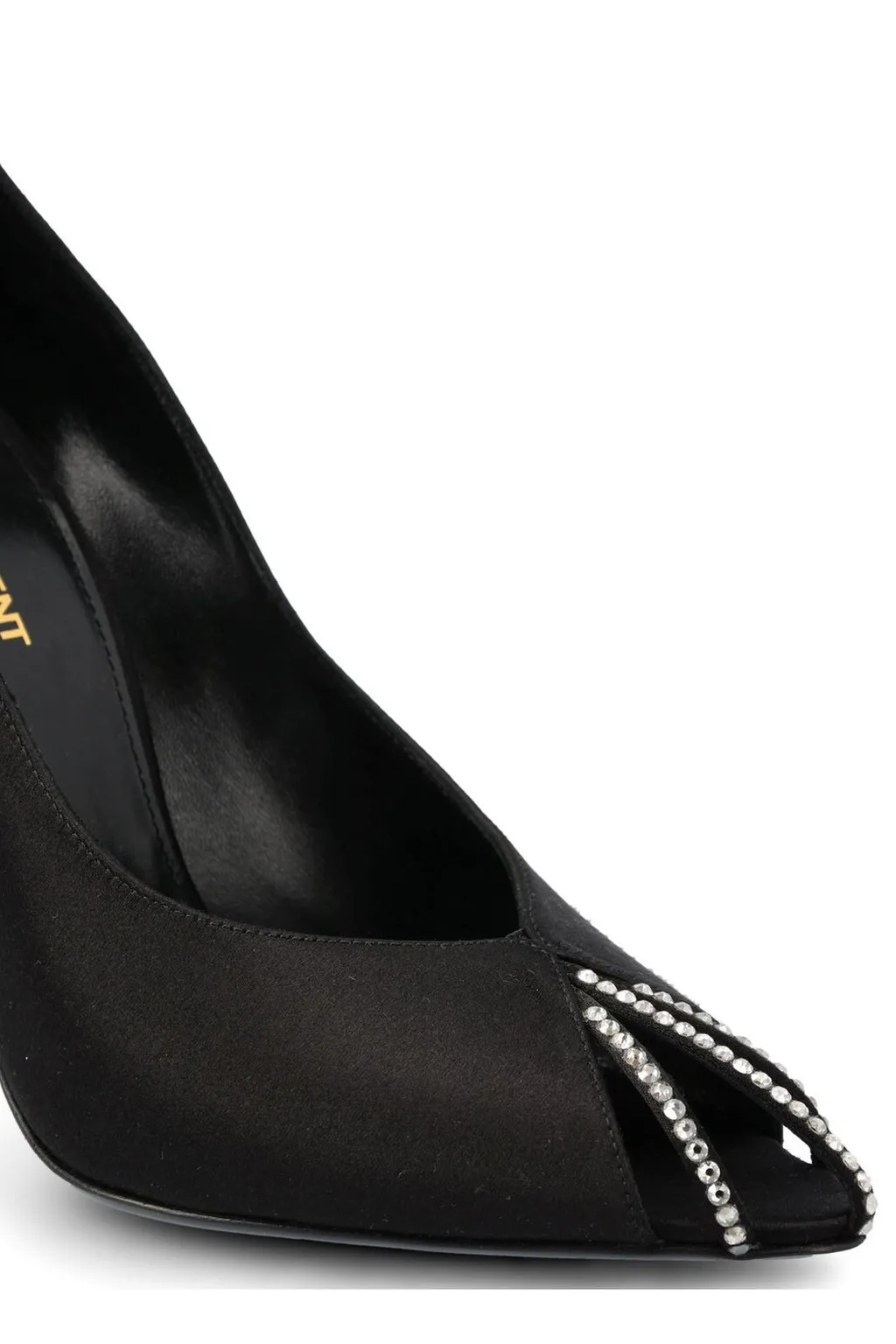 Saint Laurent Embellished Satin Pumps