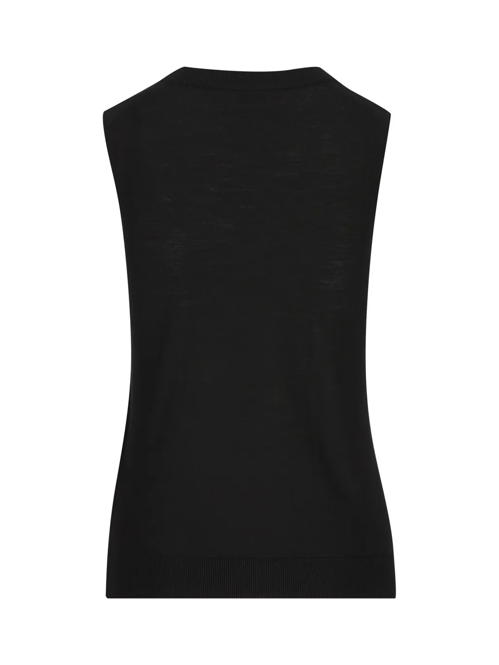 Saint Laurent Le Cassandre Logo Plaque Knitted Vest
