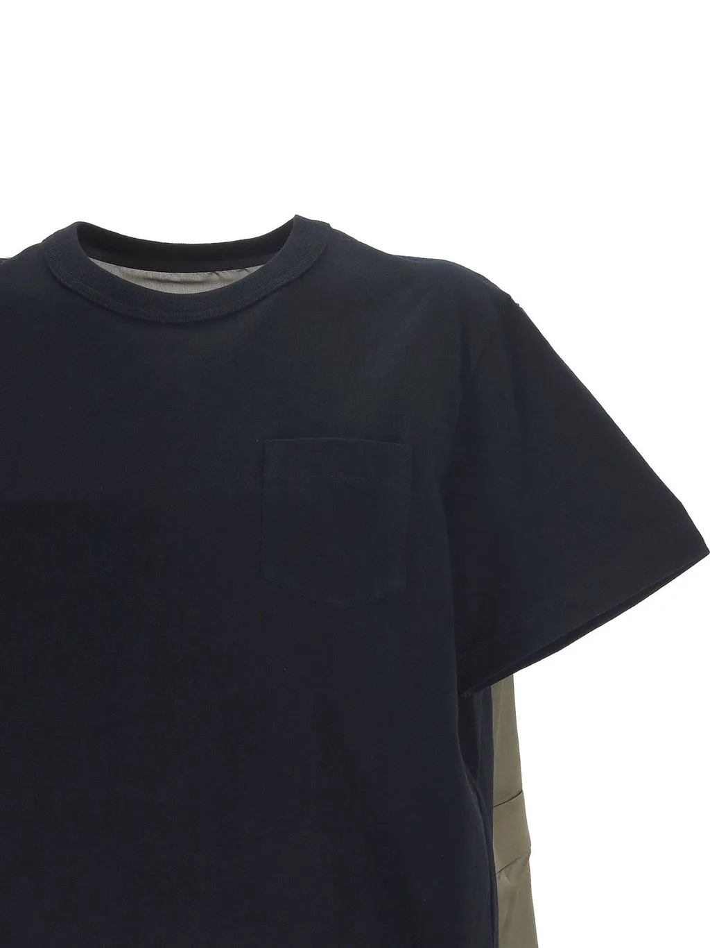 Sacai Semi-Sheer Panelled T-Shirt
