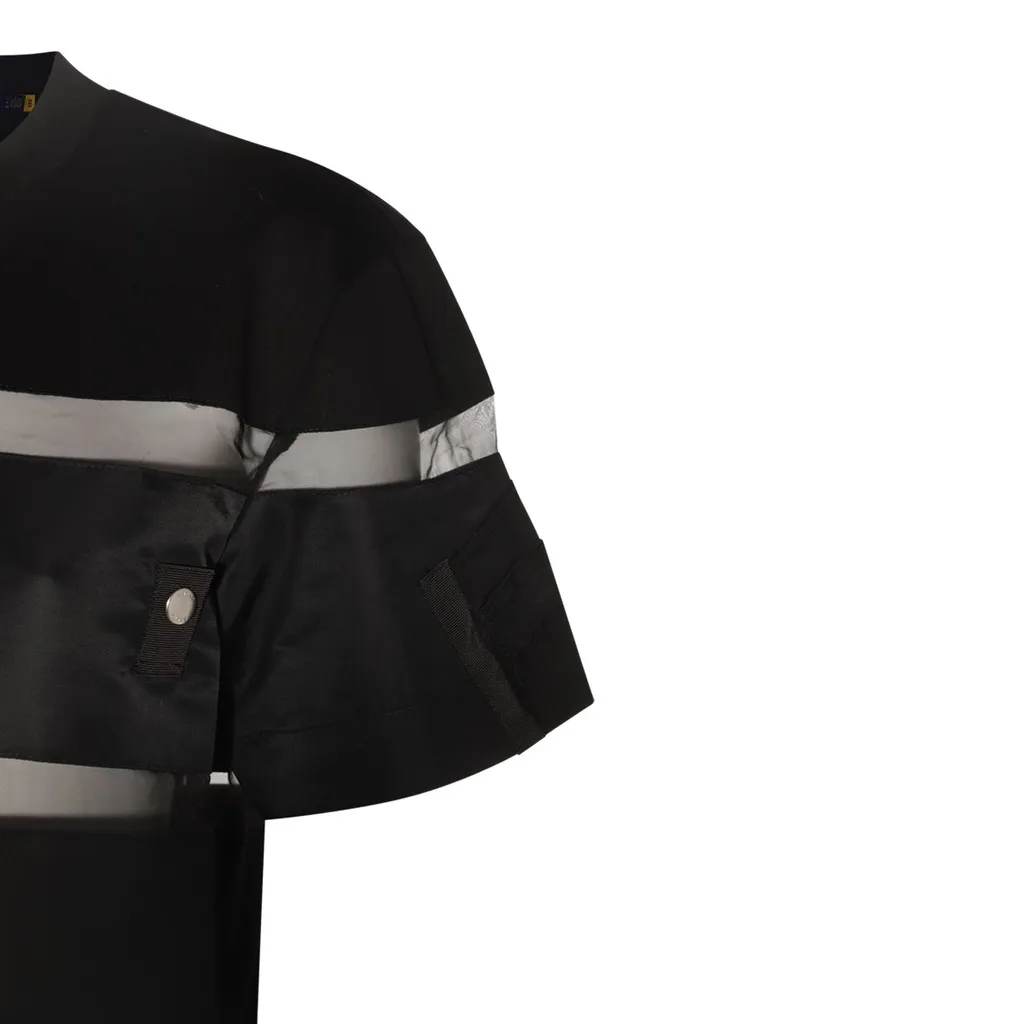 Sacai Sheer Panel Crewneck T-Shirt