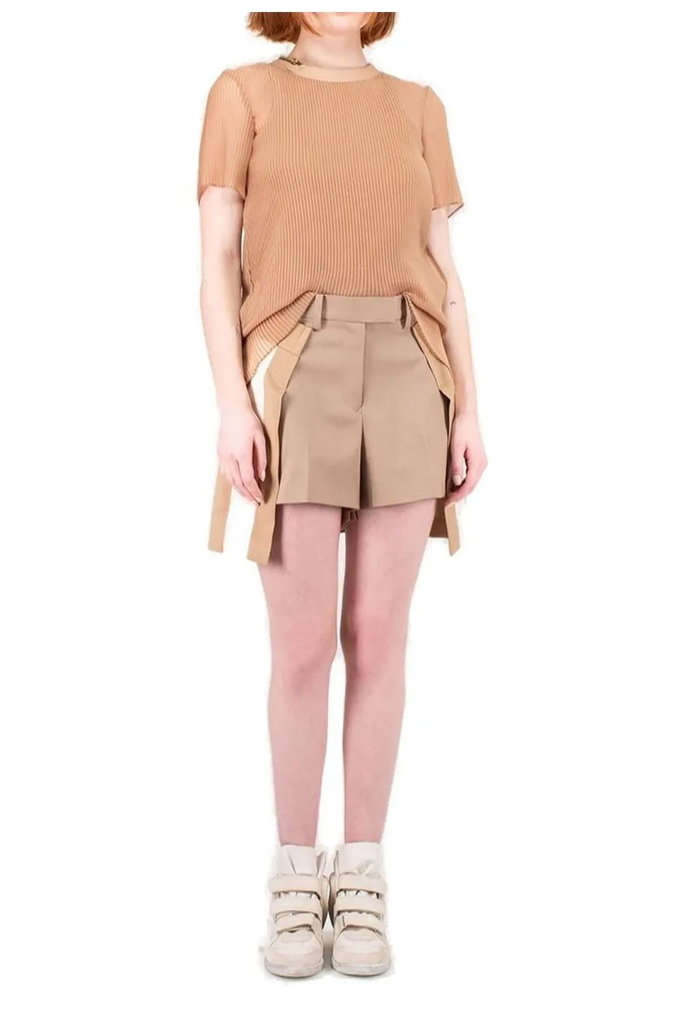 Sacai Layered Knitted Top