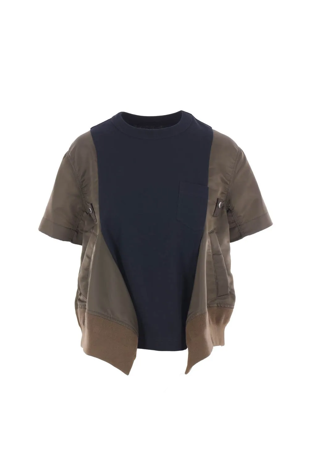 Sacai Panel Detailed Crewneck T-Shirt