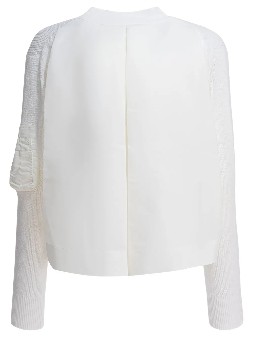 Sacai Zip Detailed Buttoned Cardigan