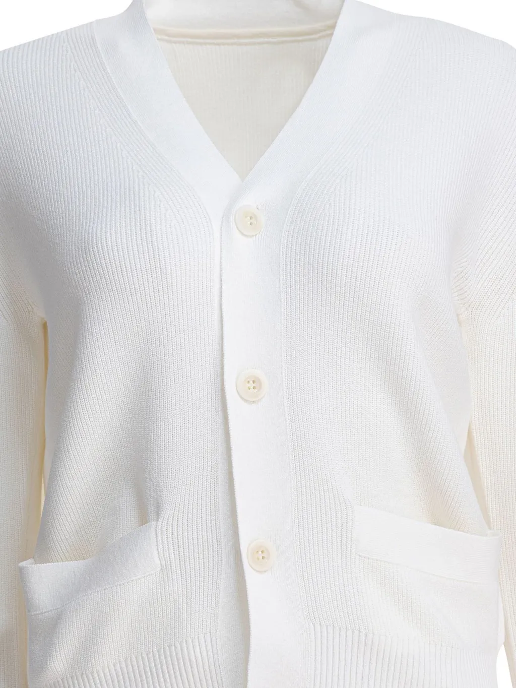Sacai Zip Detailed Buttoned Cardigan