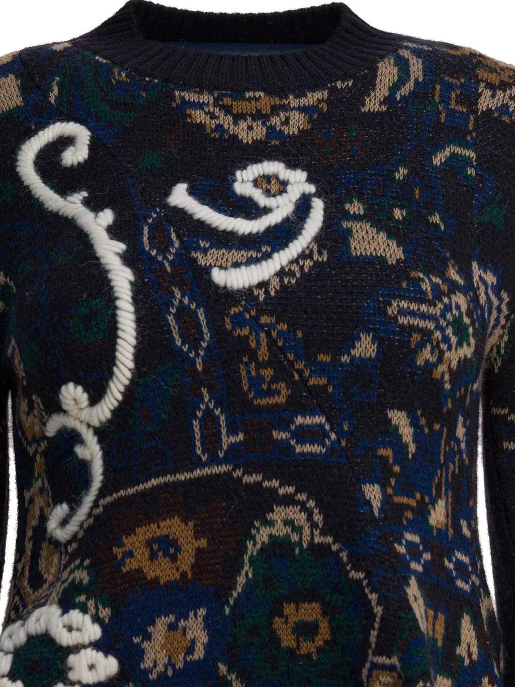 Sacai Floral Jacquard Pullover