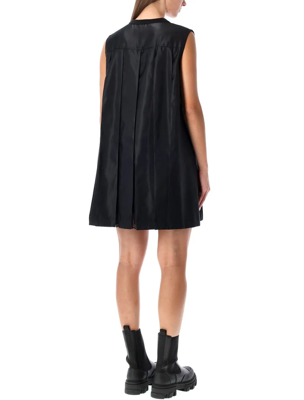 Sacai Sleeveless Pleated Dress