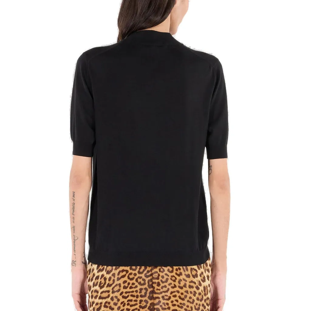 Roberto Cavalli Monogram Rc Mock Neck Jumper