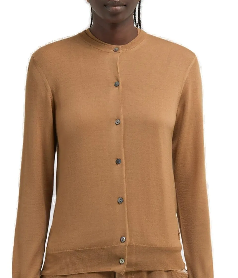 Roberto Cavalli Long-Sleeved Crewneck Cardigan