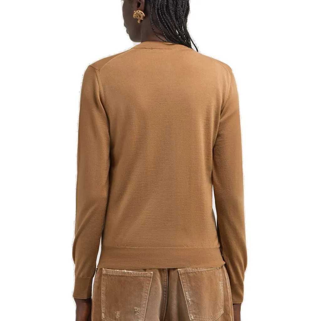 Roberto Cavalli Long-Sleeved Crewneck Cardigan