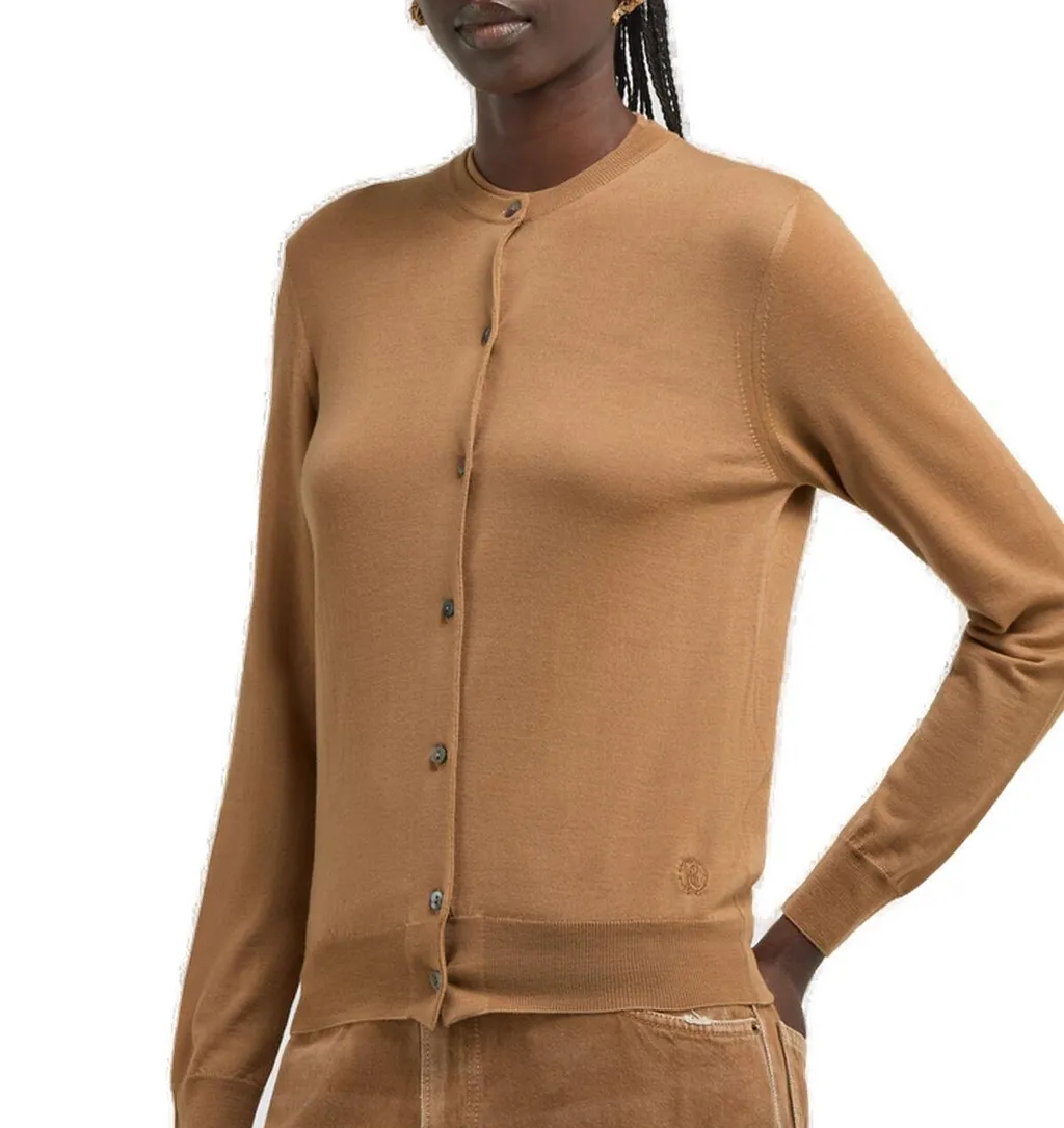 Roberto Cavalli Long-Sleeved Crewneck Cardigan