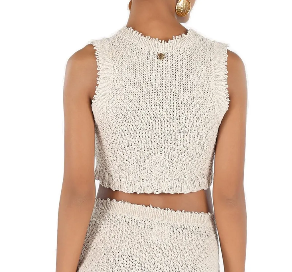 Roberto Cavalli Textured Knit Top