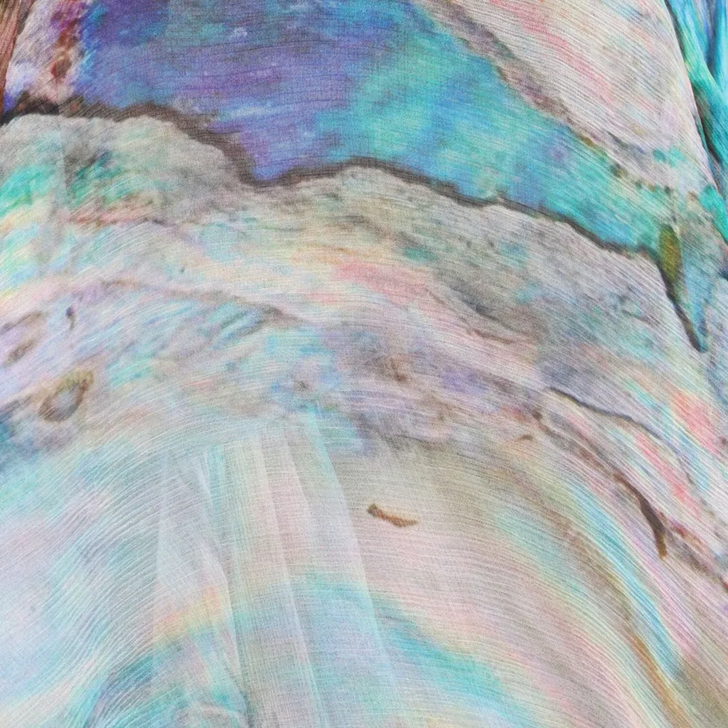 Roberto Cavalli Mermaid Print Long Dress