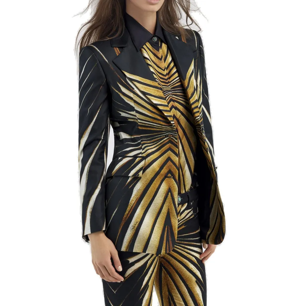 Roberto Cavalli Ray Of Gold Print Jacket