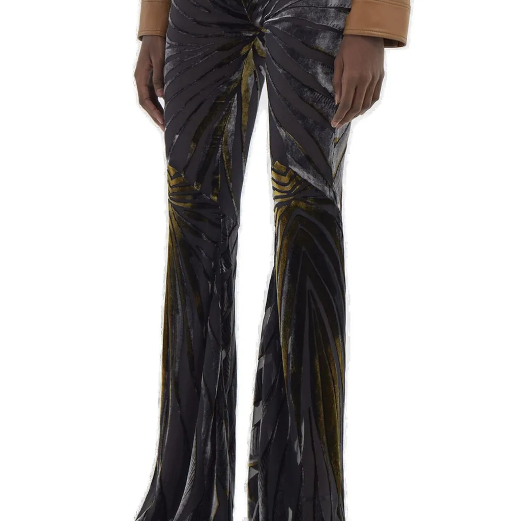 Roberto Cavalli Flare Velvet Trousers