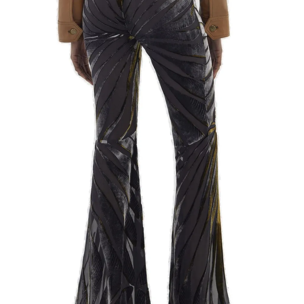 Roberto Cavalli Flare Velvet Trousers