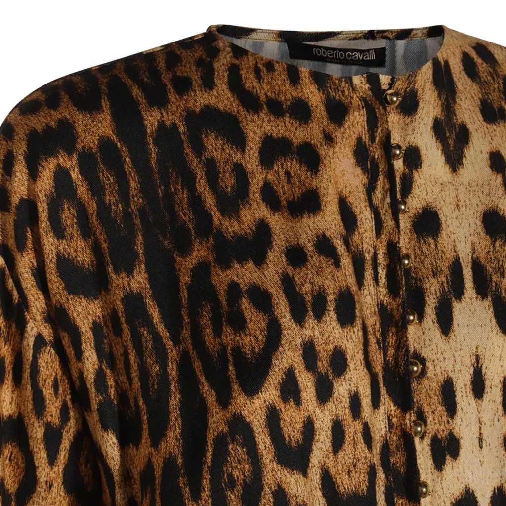 Roberto Cavalli Print Short Dress
