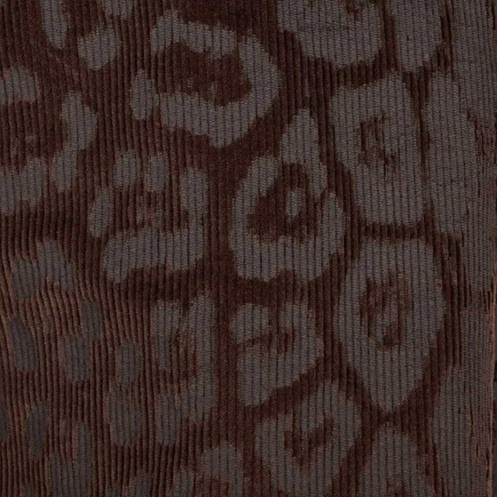 Roberto Cavalli Jaguar Pattern Corduroy Pants