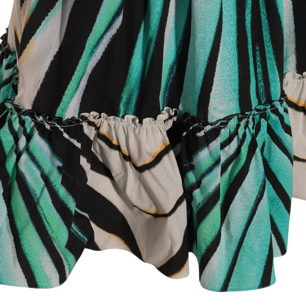 Roberto Cavalli Ray Of Sea Print Mini Dress