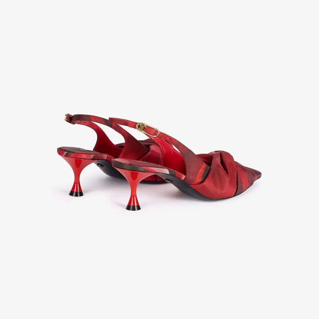 Roberto Cavalli Knotted Slingback Pumps