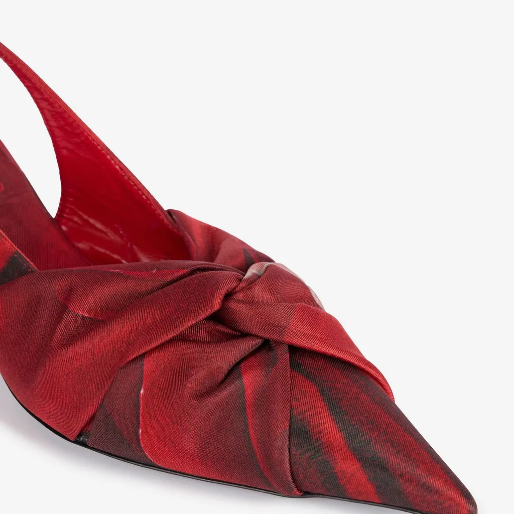 Roberto Cavalli Knotted Slingback Pumps