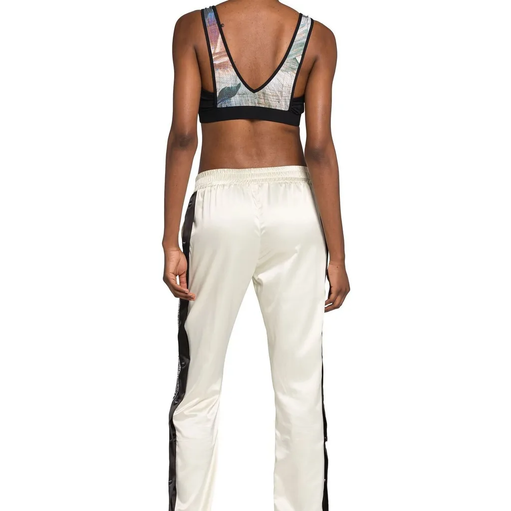Roberto Cavalli Abstract Print Crop Top