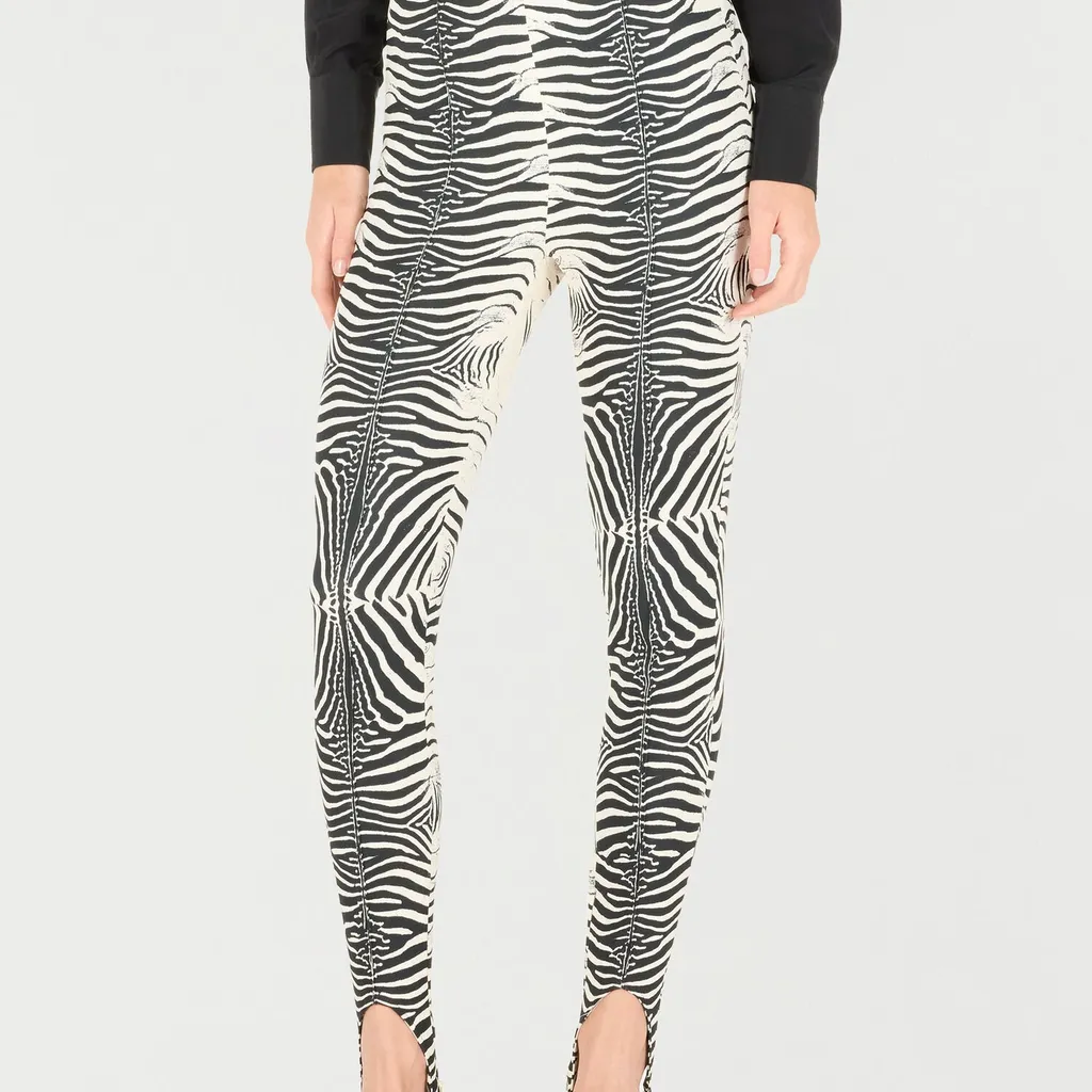 Roberto Cavalli Zebra-Printed Leggings
