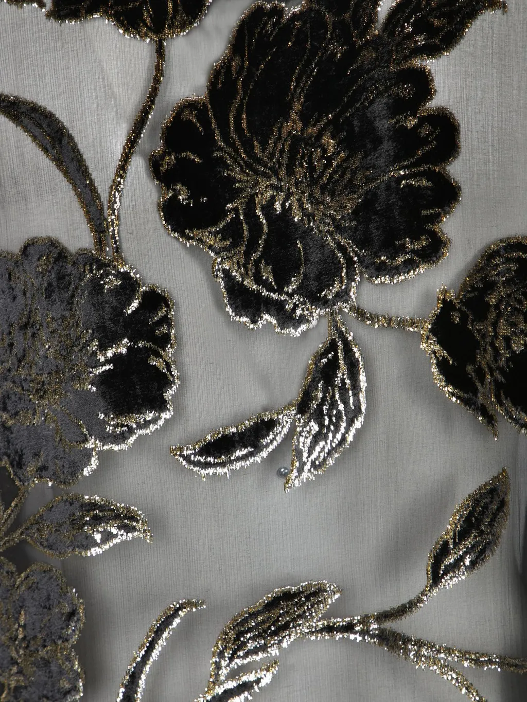 Roberto Cavalli Floral Sheer Top