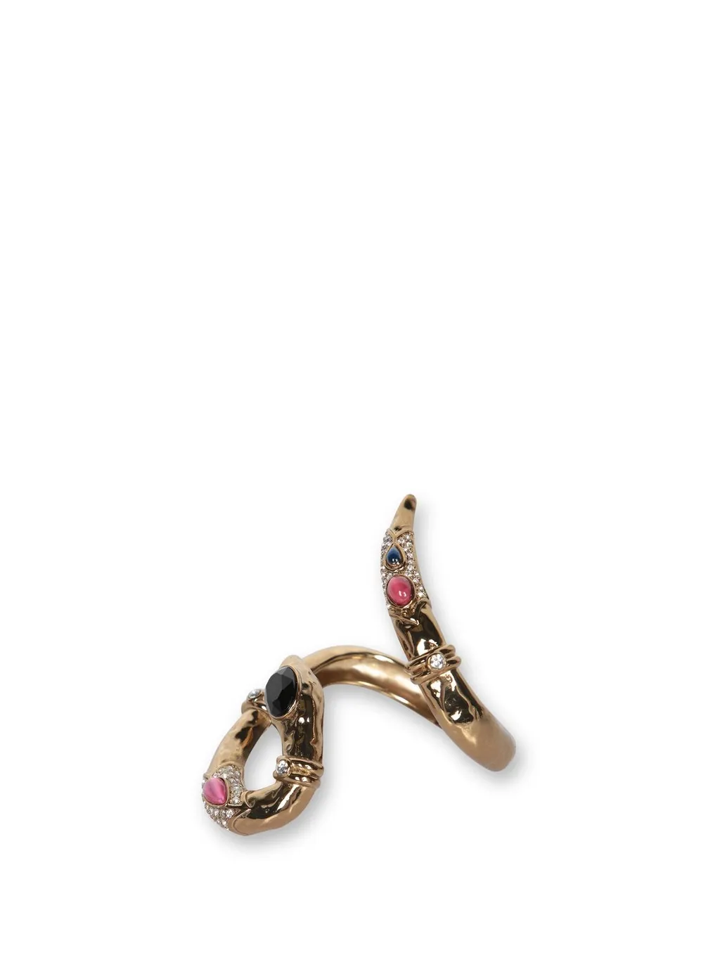 Roberto Cavalli Snake Design Crystal Bracelet