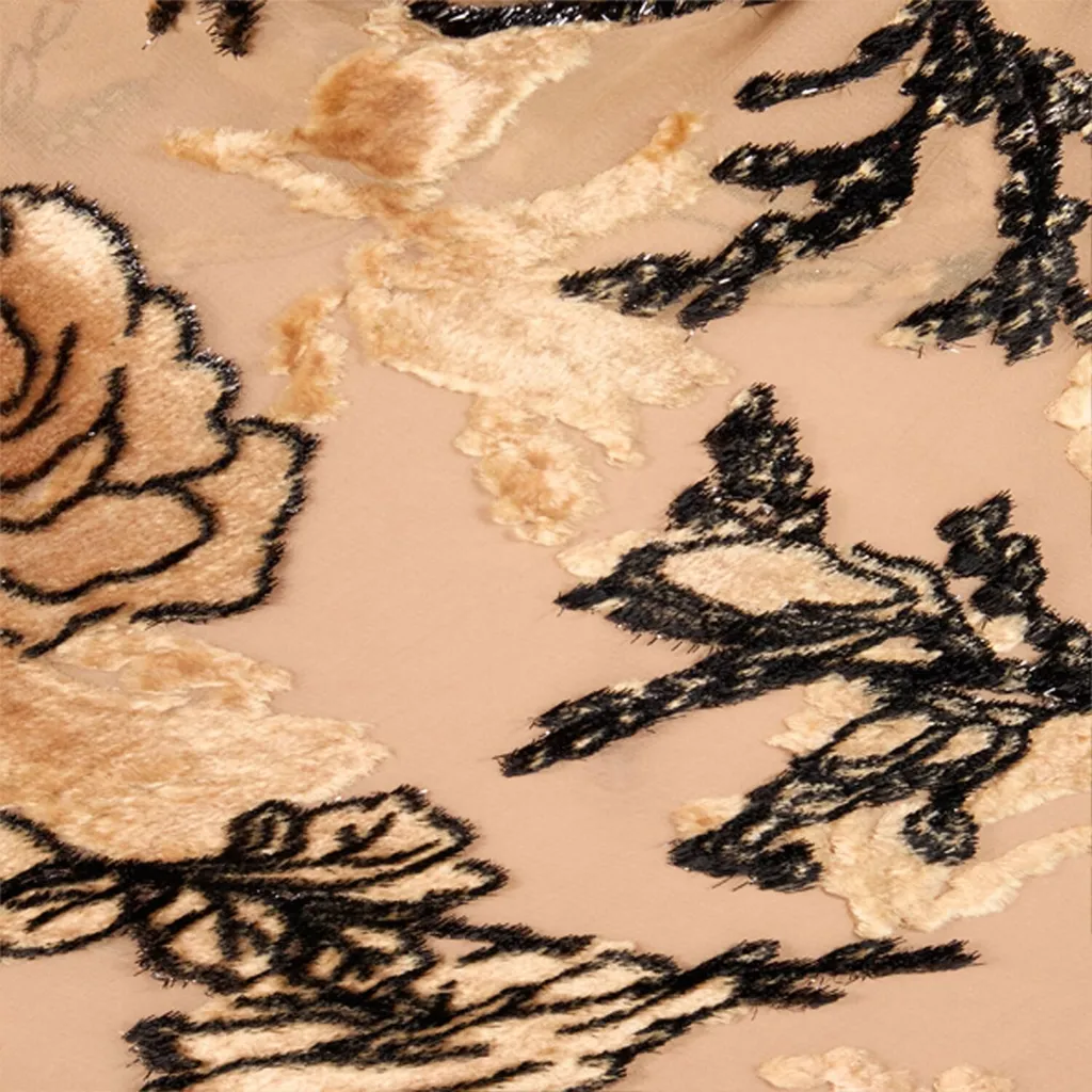 Roberto Cavalli Rose-Motif Slip Dress