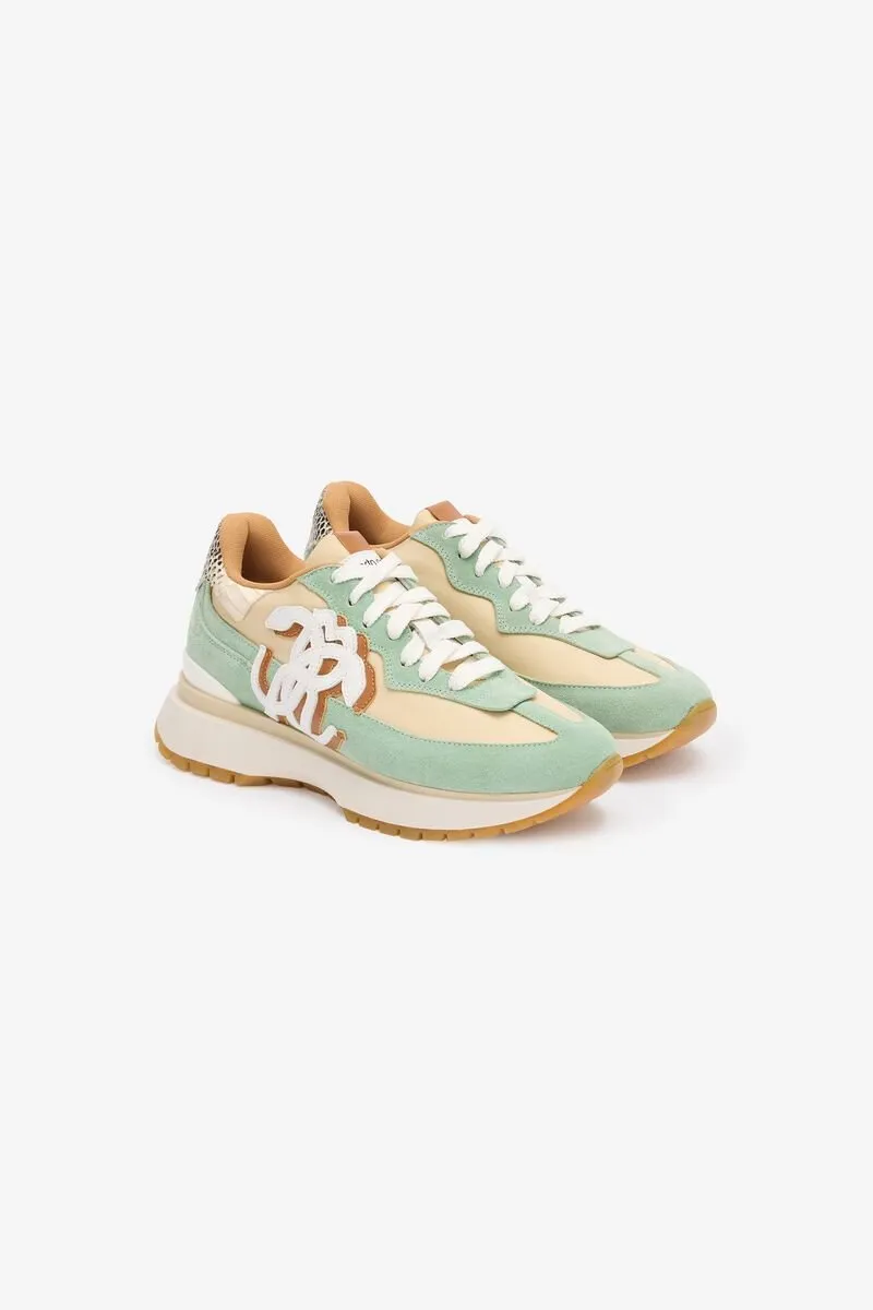 Roberto Cavalli Mirror Snake Sneakers