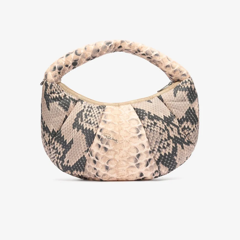 Roberto Cavalli Venezia Printed Hobo Shoulder Bag