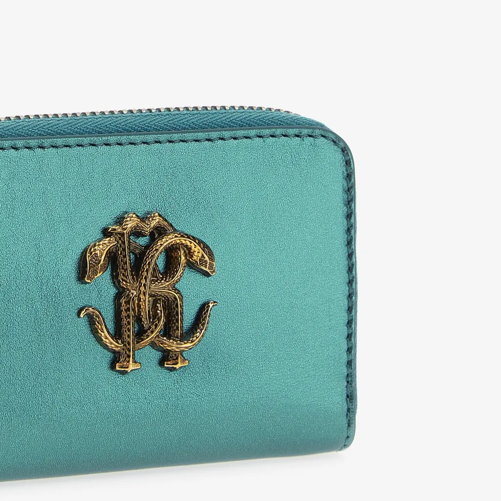 Roberto Cavalli Monogram Zip-Around Wallet