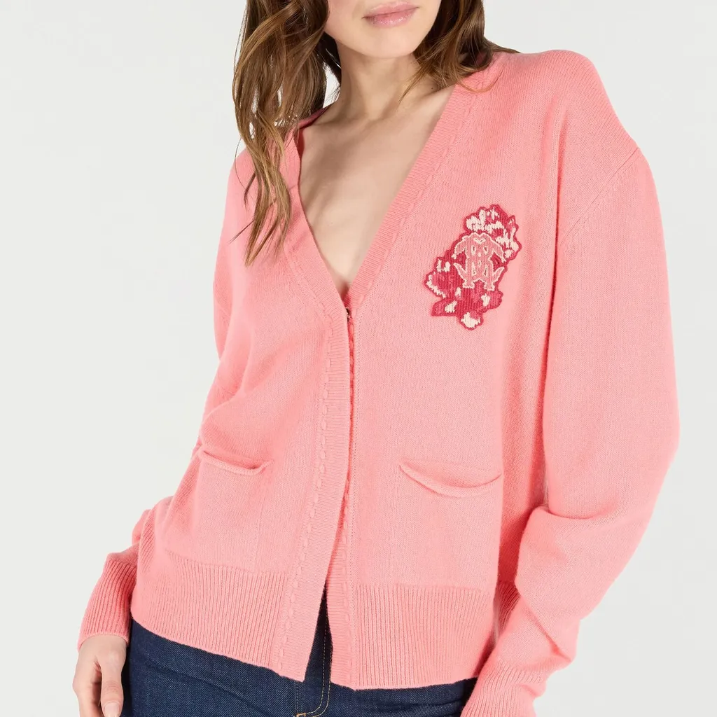 Roberto Cavalli Mirror Snake Cardigan