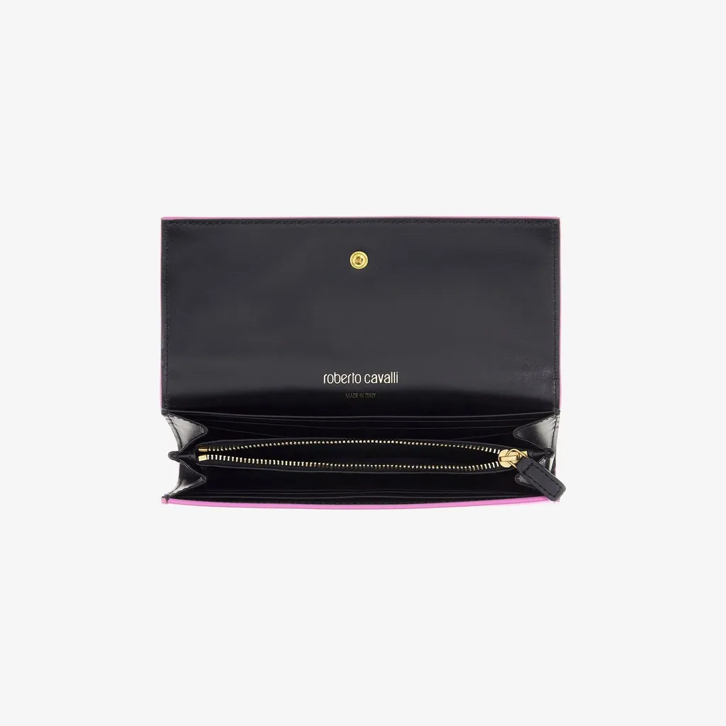 Roberto Cavalli Monogram Continental Wallet