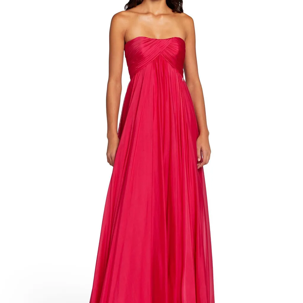 Roberto Cavalli Mirror Snake Strapless Maxi Dress