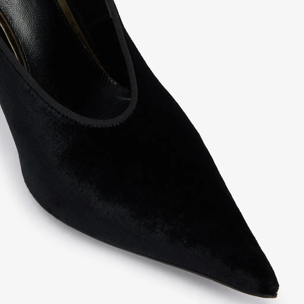 Roberto Cavalli Velvet Jewel-Anklet Pumps