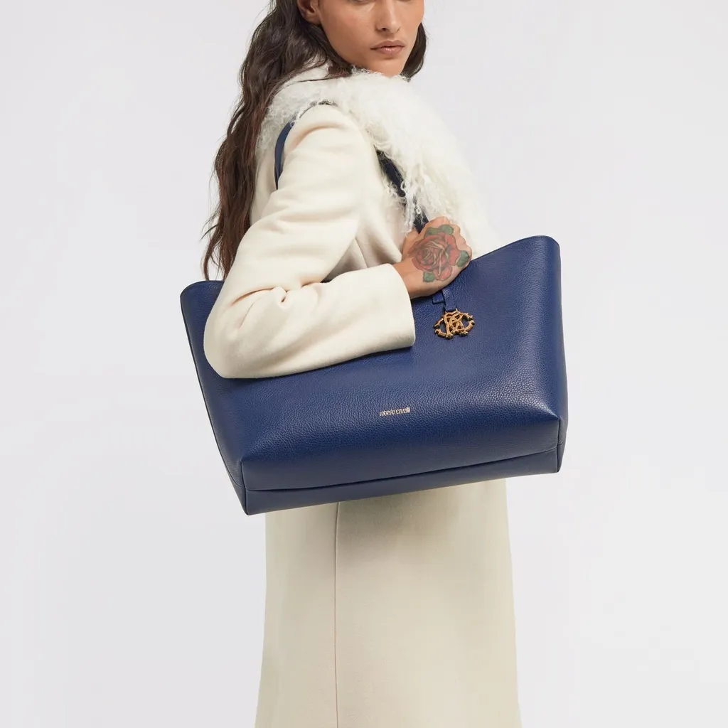 Roberto Cavalli Monogram Tote Bag